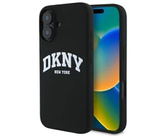 DKNY DKHMP16SSNYACH Apple iPhone 16 6.1" dėklas telefonui juodos spalvos Silikoninis Printed Logo MagSafe