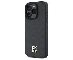 DKNY DKHMP16XPSHRPSK Apple iPhone 16 Pro Max 6.9" dėklas telefonui juodos spalvos Repeat Pattern Stack Logo MagSafe