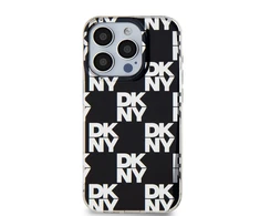 DKNY PC/TPU Checkered Pattern dėklas telefonui Apple iPhone 14 Pro Max juodos spalvos