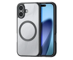 Dux Ducis Aimo Mag dėklas su Magnetic Ring skirtas Apple iPhone 17 – juodos spalvos
