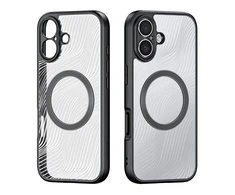 Dux Ducis Aimo Mag dėklas su Magnetic Ring skirtas Apple iPhone 17 – juodos spalvos