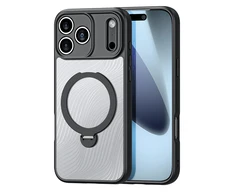 Dux Ducis Aimo Mag dėklas su Magnetic Ring and Stand skirtas Apple iPhone 17 Pro Max – juodos spalvos