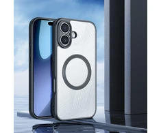 Dux Ducis Aimo Mag dėklas su Magnetic Ring skirtas Apple iPhone 17 – juodos spalvos