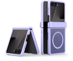 DUX DUCIS YIND dėklas, suderinamas su „MagSafe“, skirtas SAMSUNG Z Flip 8, šviesiai violetinis