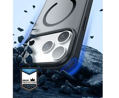 DUX DUCIS dėklas YIND, suderinamas su MagSafe, skirtas iPhone 18 Pro Max / 17 Pro Max (atviro žiedo versija), pilkas