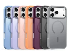 Štai vertimas: DUX DUCIS dėklas YIND suderinamas su MagSafe, skirtas iPhone 18 Pro / 17 Pro (atviro žiedo versija) tamsi vyšninė