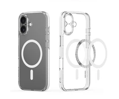 Dux Ducis Clin Mag dėklas skirtas Apple iPhone 17 suderinamas su MagSafe – skaidrus