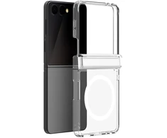 Dėklas DUX DUCIS futerał CLIN MAG kompatybilny su MagSafe do SAMSUNG Z Flip 8 transparentny