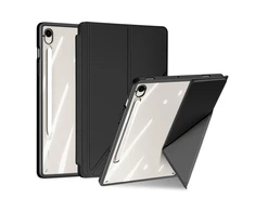 Dux Ducis Magi dėklas su Stylus laikikliu skirtas Samsung Galaxy Tab S10 FE/S9/S9 FE – juodos spalvos