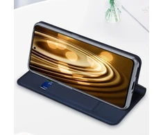 Dux Ducis Skin Pro Realme GT Neo 5 / Realme GT3 atverčiamas Card Wallet su stoveliu dėklas telefonui juodos spalvos