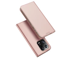 Dux Ducis Skin Pro Xiaomi 13 Pro atverčiamas Card Wallet su stoveliu dėklas telefonui rožinės spalvos