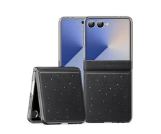 Dux Ducis Stex dėklas skirtas Samsung Galaxy Z Flip7 – juodos spalvos