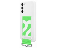 Dėklas GS906TWE silikoninis dangtelis su dirželiu, skirtas Samsung Galaxy S22 Plus Baltas (Baltas)