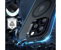 ESR CLASSIC HYBRID HALOLOCK MAGSAFE & Apsauginis stiklas IPHONE 16 PRO MAX FROSTED Juodas
