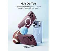 Dėklas Esr Classic Hybrid Kickstand Magsafe iPhone 17 Pro Max / 18 Pro Max frosted deep burgundy
