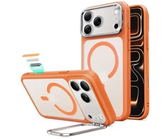 ESR Classic Hybrid su atlenkiama kojelė ir MagSafe dėklas iPhone 18 Pro / 17 Pro – matinis oranžinis
