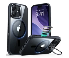 Dėklas ESR klasikinis hibridinis stovas „Magsafe iPhone 17“, skaidrus/juodas