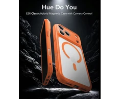 Dėklas ESR CLASSIC HYBRID MAGSAFE IPHONE 17 PRO / 18 PRO FROSTED Oranžinis