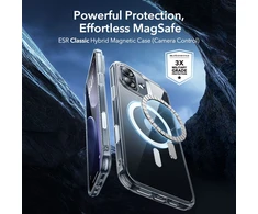 ESR Classic Hybrid MagSafe + grūdinto stiklo komplektas, skirtas iPhone 17 – skaidrus