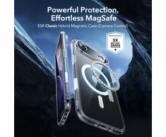 ESR Classic Hybrid MagSafe + grūdinto stiklo komplektas, skirtas iPhone 17 Air – skaidrus