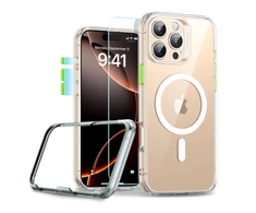 ESR Classic Pro Set Halolock MagSafe dėklas, skirtas iPhone 16 Pro Max – skaidrus
