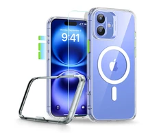 ESR Classic Pro Set Halolock MagSafe iPhone 16 dėklas – skaidrus