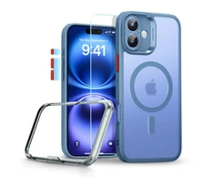 ESR Classic Pro Set Halolock MagSafe dėklas iPhone 16 - mėlynas