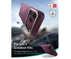 Dėklas Esr Cyber Tough Kickstand Magsafe iPhone 17 Pro Max / 18 Pro Max Deep burgundy