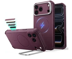 Dėklas Esr Cyber Tough Kickstand Magsafe iPhone 17 Pro Max / 18 Pro Max Deep burgundy