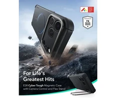 Dėklas Esr Cyber Tough Kickstand Magsafe iPhone 17 Pro Max / 18 Pro Max juoda