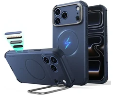 Dėklas Esr Cyber Tough Kickstand Magsafe iPhone 17 Pro / 18 Pro mėlyna
