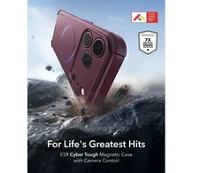 Dėklas ESR CYBER TOUGH MAGSAFE IPHONE 17 PRO / 18 PRO DEEP BURGUNDY