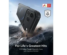 Dėklas Esr Cyber Tough Magsafe iPhone 17 Pro Max / 18 Pro Max juoda