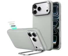 Dėklas ESR LEATHER KICKSTAND MAGSAFE IPHONE 17 PRO MAX / 18 PRO MAX Pilkas