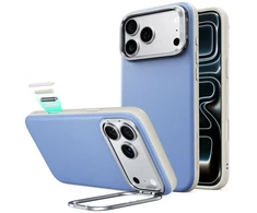 Dėklas ESR LEATHER KICKSTAND MAGSAFE IPHONE 17 PRO / 18 PRO LIGHT Mėlynas