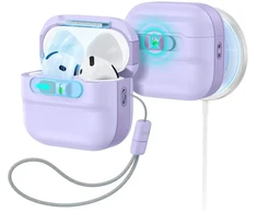 ESR Pulse HaloLock MagSafe dėklas Apple AirPods 4 / 5 - violetinė