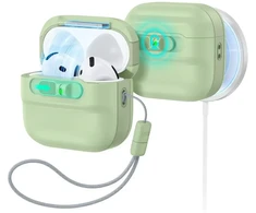 ESR Pulse HaloLock MagSafe dėklas Apple AirPods 4 / 5 - šviesiai žalias