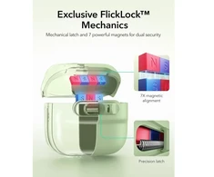 ESR Pulse HaloLock MagSafe dėklas Apple AirPods 4 / 5 - šviesiai žalias