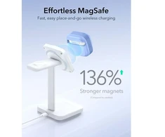 Dėklas ESR Pulse HaloLock MagSafe Case for Apple AirPods 4 / 5 - light mėlynas