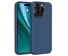 Dėklas Telforceone Etteri Silicone Apple iPhone 15 Pro Max 6,7" mėlynos spalvos