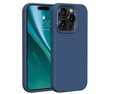 Dėklas Telforceone Etteri Silicone Apple iPhone 15 Pro 6,1" mėlynos spalvos