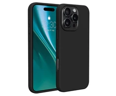 Dėklas Telforceone Etteri Silicone Apple iPhone 16 Pro Max 6,9" juodos spalvos