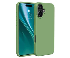 Dėklas Telforceone Etteri Silicone Apple iPhone 16 6,1" šviesiai žalios spalvos