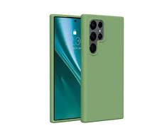 Dėklas Telforceone Etteri Silicone Samsung Galaxy S25 Ultra šviesiai žalios spalvos