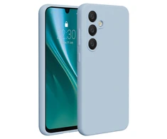 Dėklas Telforceone Etteri Silicone Samsung Galaxy S24 FE žydros spalvos