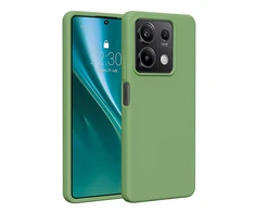 Dėklas Telforceone Etteri Silicone Xiaomi Redmi Note 13 5G šviesiai žalios spalvos