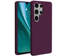 Telforceone Etteri silikoninis Mag dėklas, skirtas Samsung Galaxy S25 Ultra, tamsiai vyšinine spalva