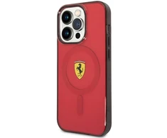 Apple iPhone 14 Pro Ferrari dėklas Translucent Magsafe (FEHMP14LURKR) raudonos spalvos