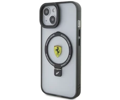 Apple iPhone 14 Plus / 15 Plus Ferrari dėklas Ring Stand 2023 Collection MagSafe (FEHMP15MUSCAH) skaidrus