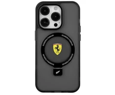 Apple iPhone 14 Plus / 15 Plus Ferrari dėklas Ring Stand 2023 Collection MagSafe (FEHMP15MUSCAK) juodos spalvos